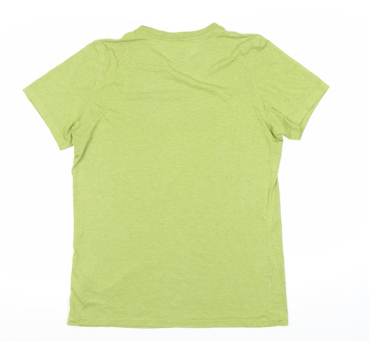 Reebok Men's Green Short Sleeve Logo T-Shirt - S