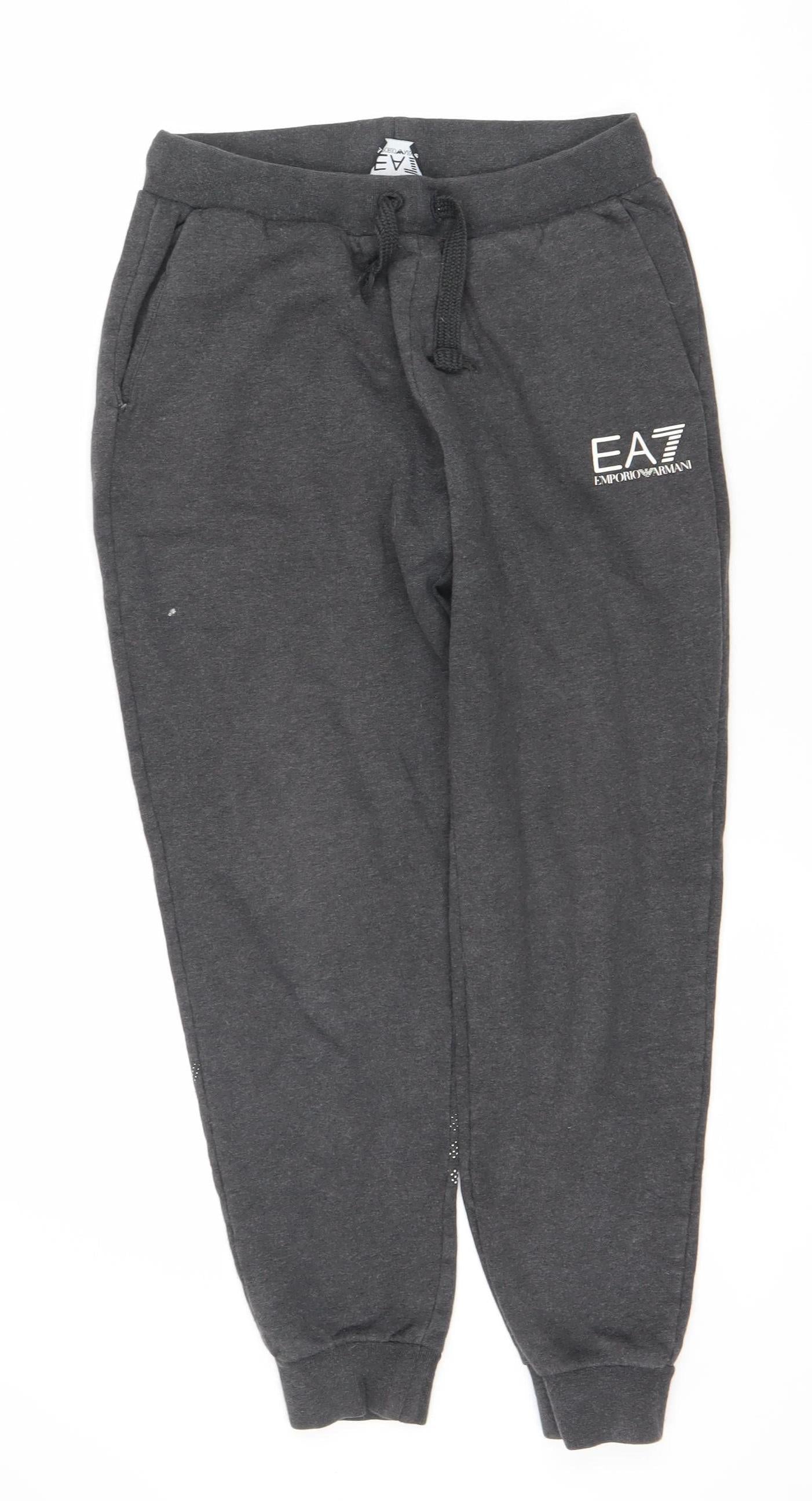 Emporio Armani Men's Black Jogger Trousers - Size S