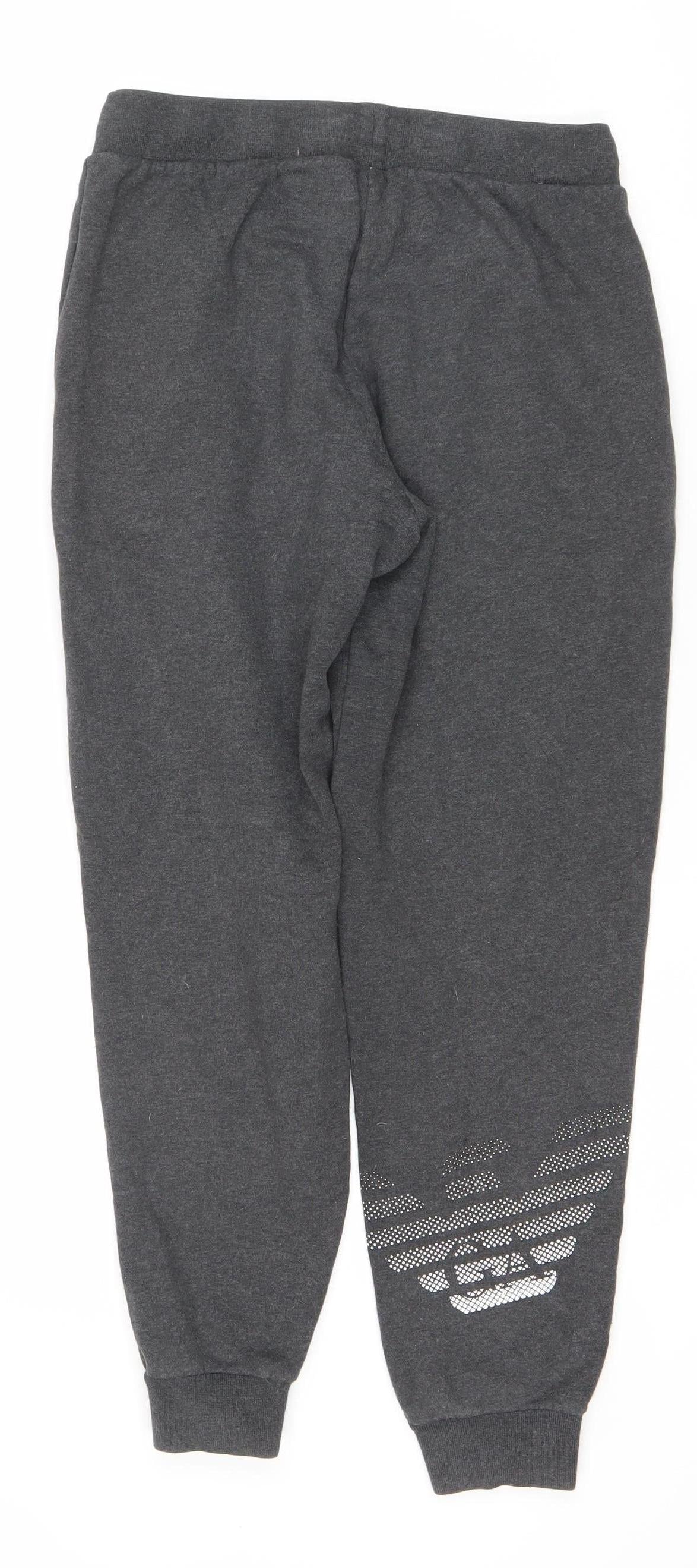 Emporio Armani Men's Black Jogger Trousers - Size S
