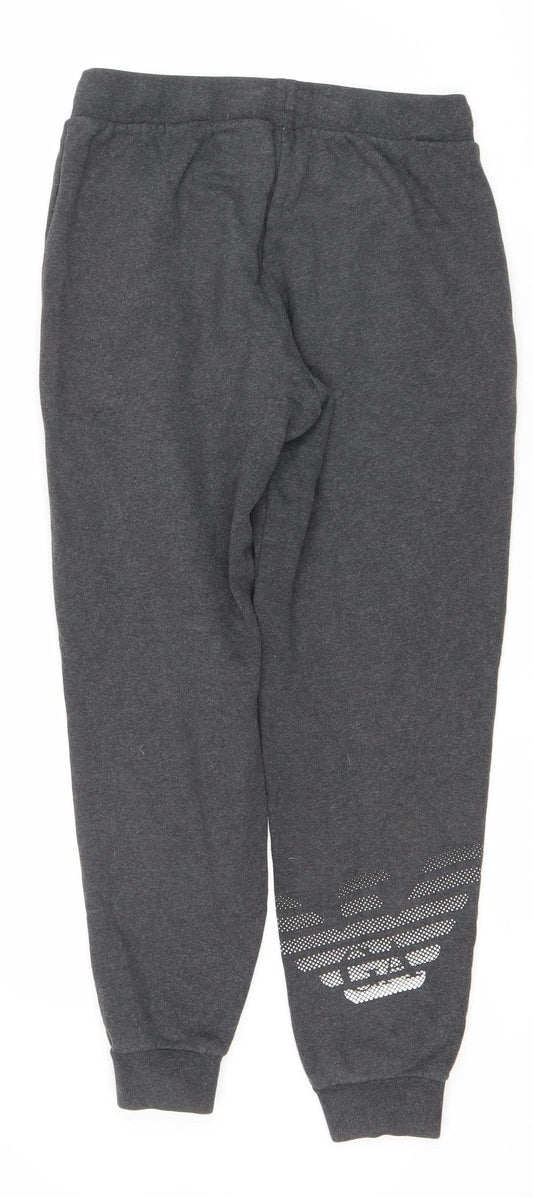 Emporio Armani Men's Black Jogger Trousers - Size S