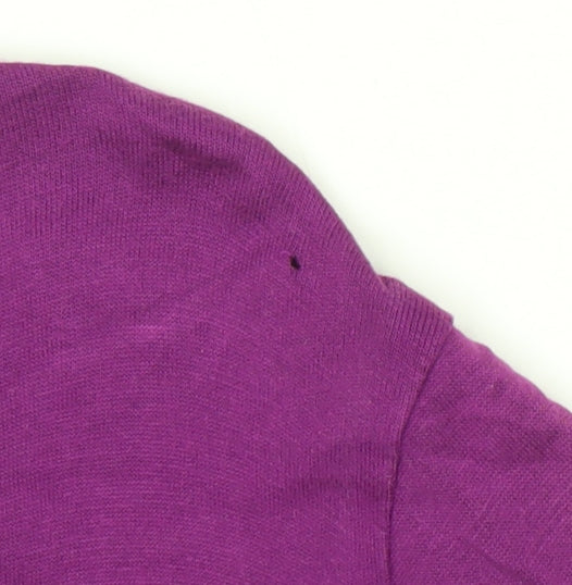Hobbs Women's Purple Boat Neck Top XL Solid Viscose