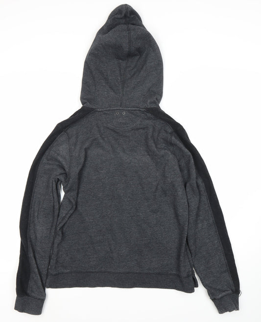 Converse Unisex Grey Full Zip Hoodie M
