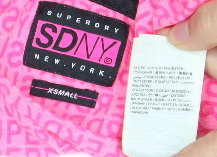 Superdry Women's Pink XS Slim Fit T-Shirt