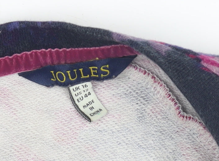 Joules Women's Floral T-Shirt Dress, Size 16, Multicoloured