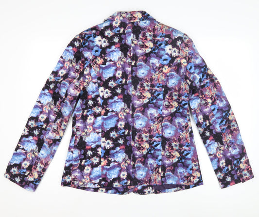 Amphora Women's Multicoloured Floral Blazer Size 14