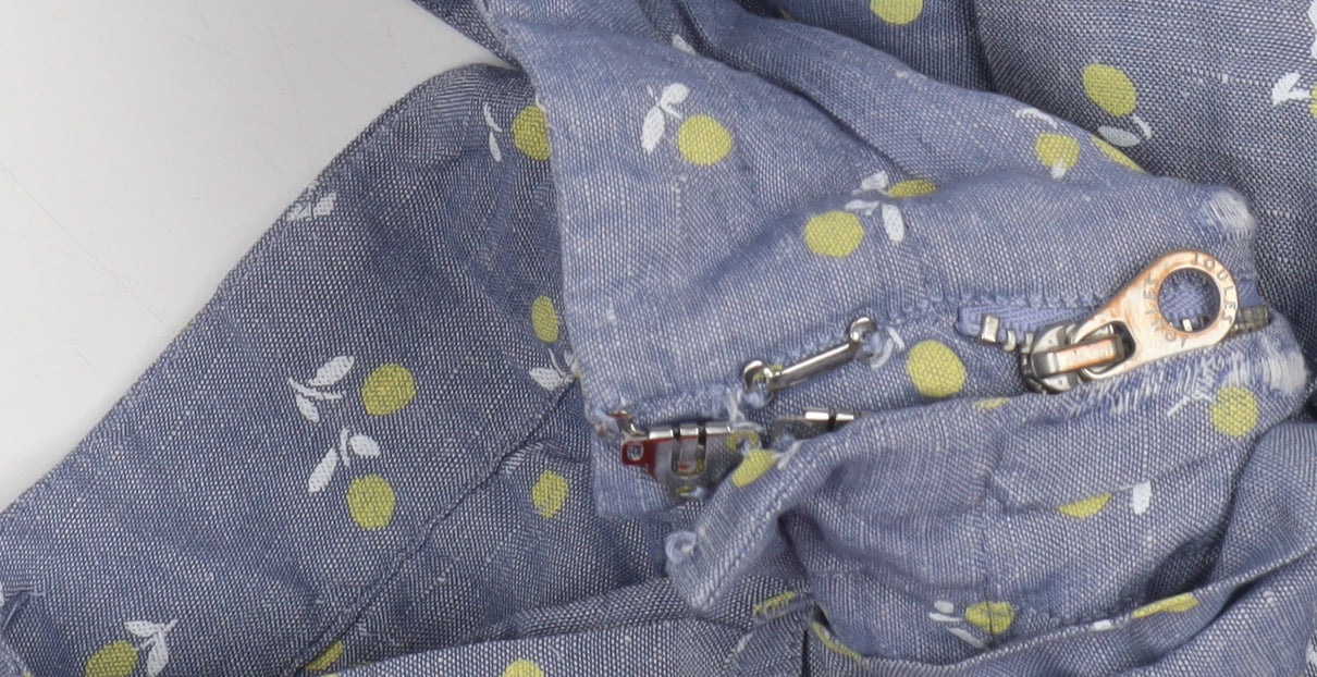 Joules Women's Blue Floral Mid Rise Shorts - UK 10