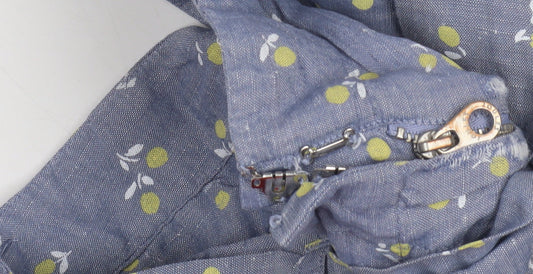 Joules Women's Blue Floral Mid Rise Shorts - UK 10