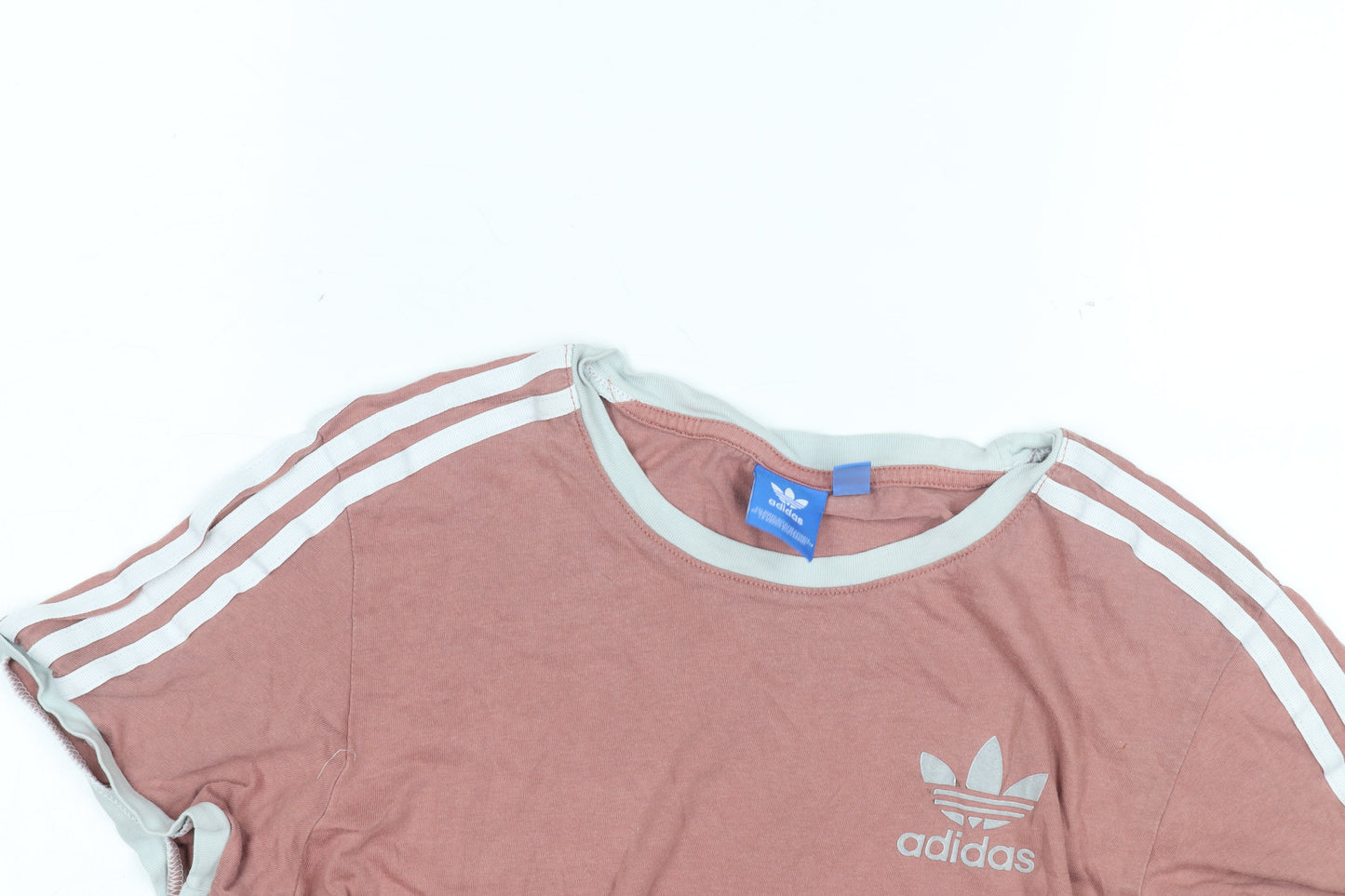 Adidas Women's Pink T-Shirt Size 6, Crew Neck, Short Sleeve