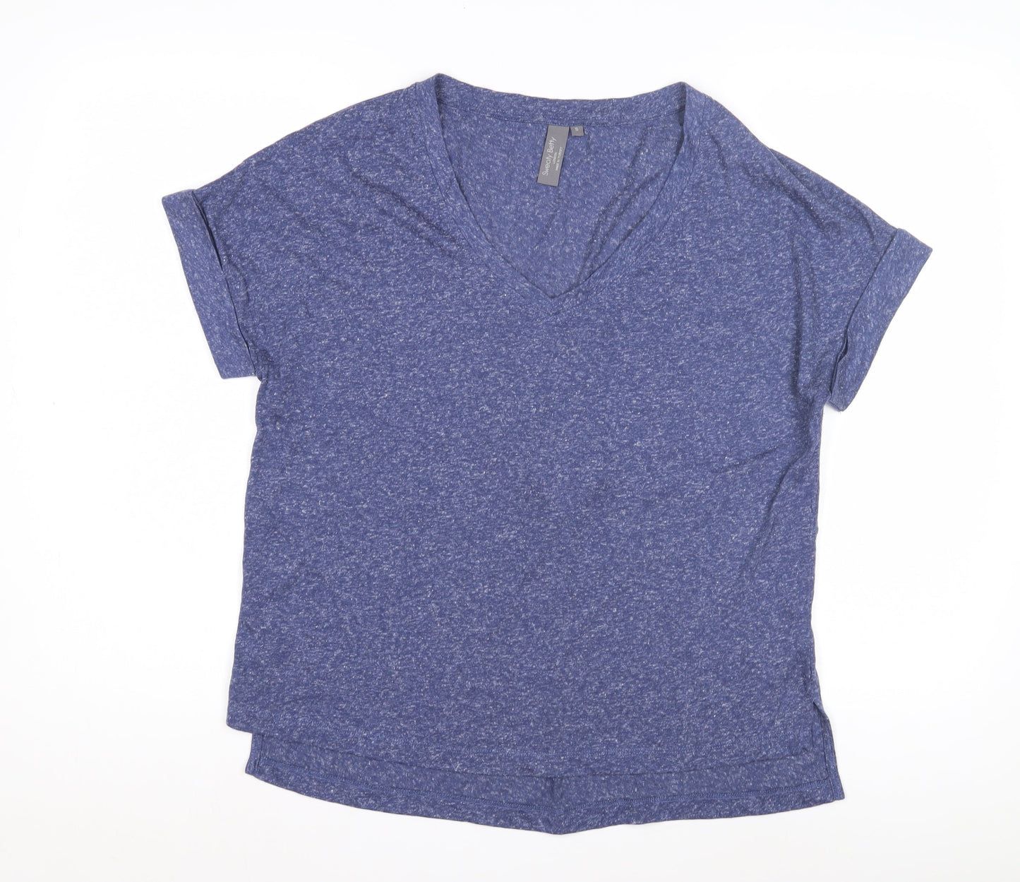 Sweaty Betty Women's Blue V-Neck T-Shirt, Size S