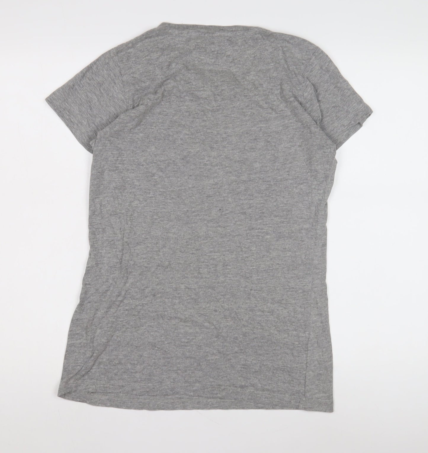 French Connection Women's Grey Beaded T-Shirt Size S