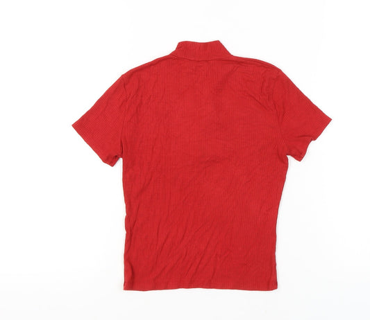 Hollister Women's Red Short Sleeve Jersey Top Size S