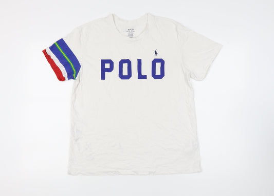 Polo Ralph Lauren Men's White Logo T-Shirt L