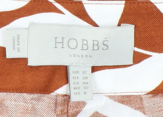 Hobbs Women’s Floral Cropped Trousers, Multicoloured, Size 12