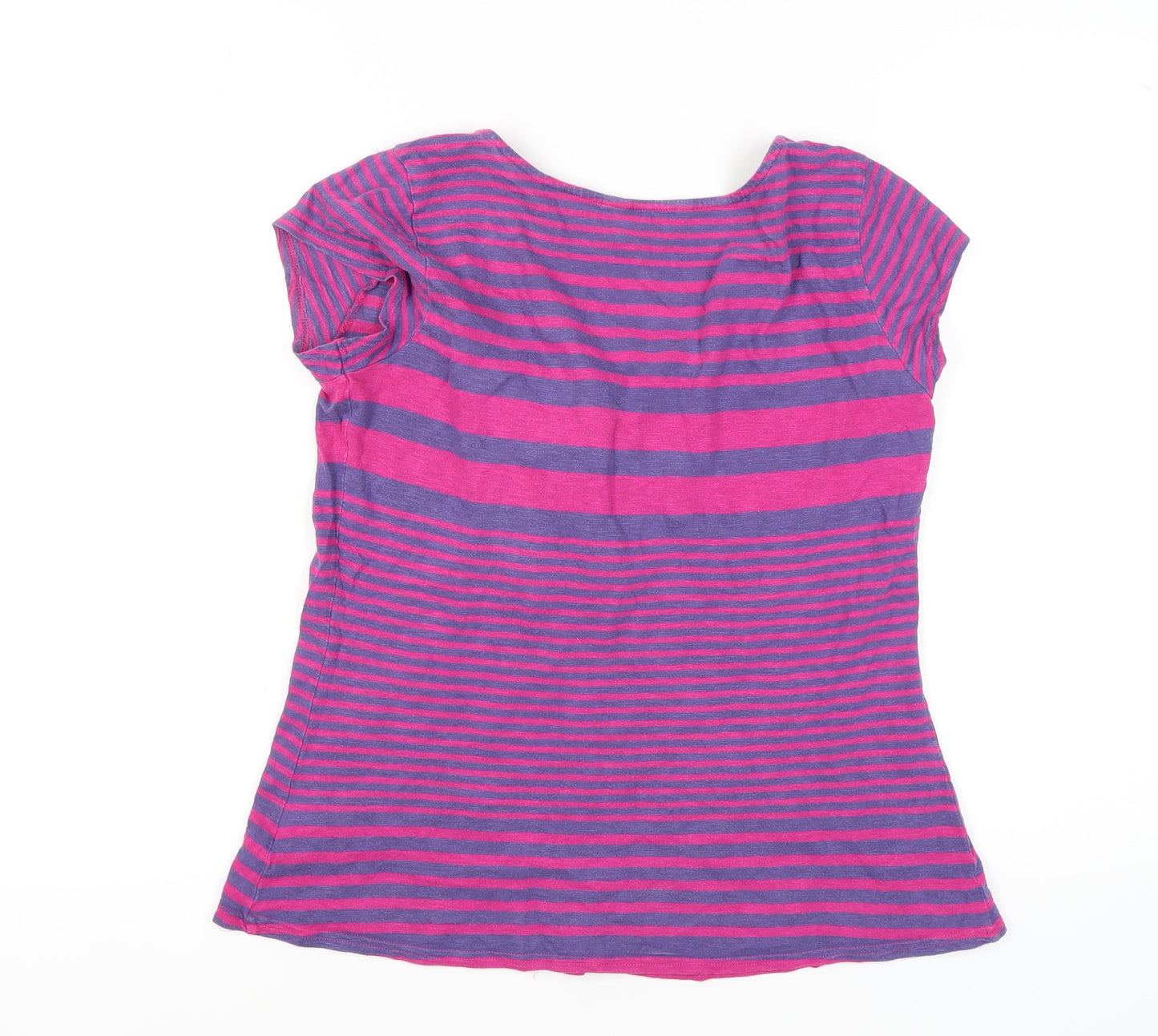 White Stuff Women's Multicoloured Striped T-Shirt Size 12