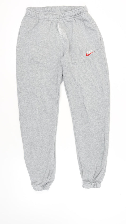 Nike Men's Grey Jogger Trousers, Size S, Elastic Waist