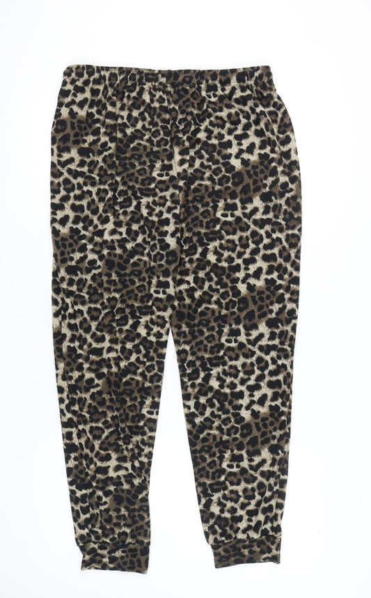 Vlazom Women's XL Animal Print Jogger Trousers