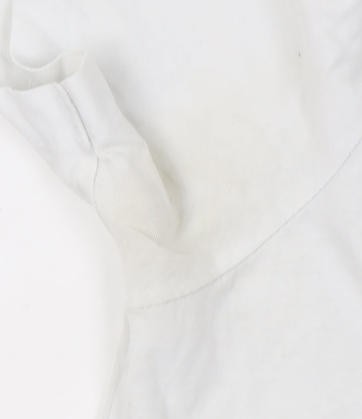 AllSaints Men's White T-Shirt, Size S, Crew Neck, Cotton