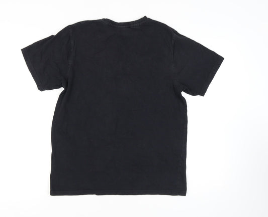 Ellesse Men's Black Logo T-Shirt, Medium, Short Sleeve