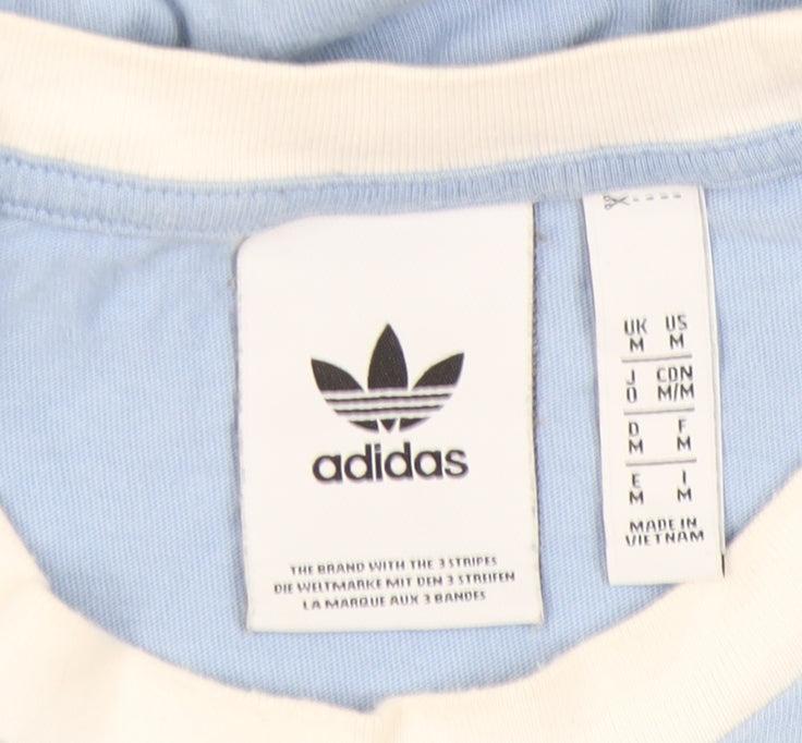 Adidas Blue Ringer T-Shirt, Medium, Unisex Adults