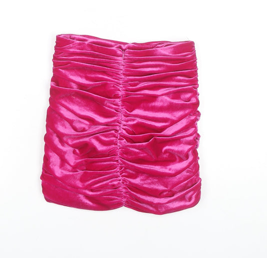 Zara Women's Pink Bandage Short Skirt, Size S