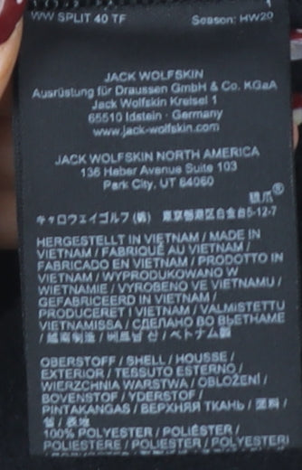 Jack Wolfskin Men's Black XL Fleece Jacket Outdoor