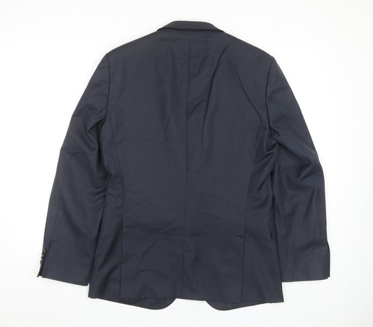 Hugo Boss Men's Blue Suit Jacket 36R Regular Fit