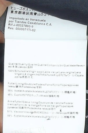 Hugo Boss Men's Blue Suit Jacket 36R Regular Fit