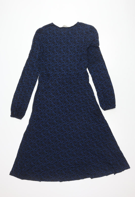 Boden Women's Blue Geometric Dress M