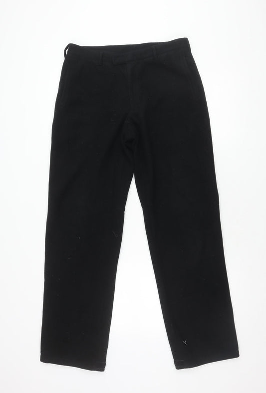 Prada Men's Black Wool Trousers Size 48