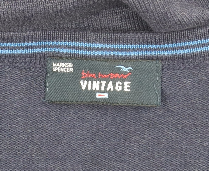 Marks and Spencer Men's Blue L Pullover Jumper