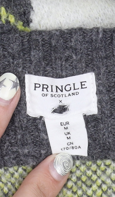 Pringle of Scotland Grey Argyle Women's Skirt M