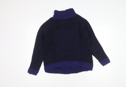 Boden Women’s Blue Cable-Knit Wool Pullover Jumper, S