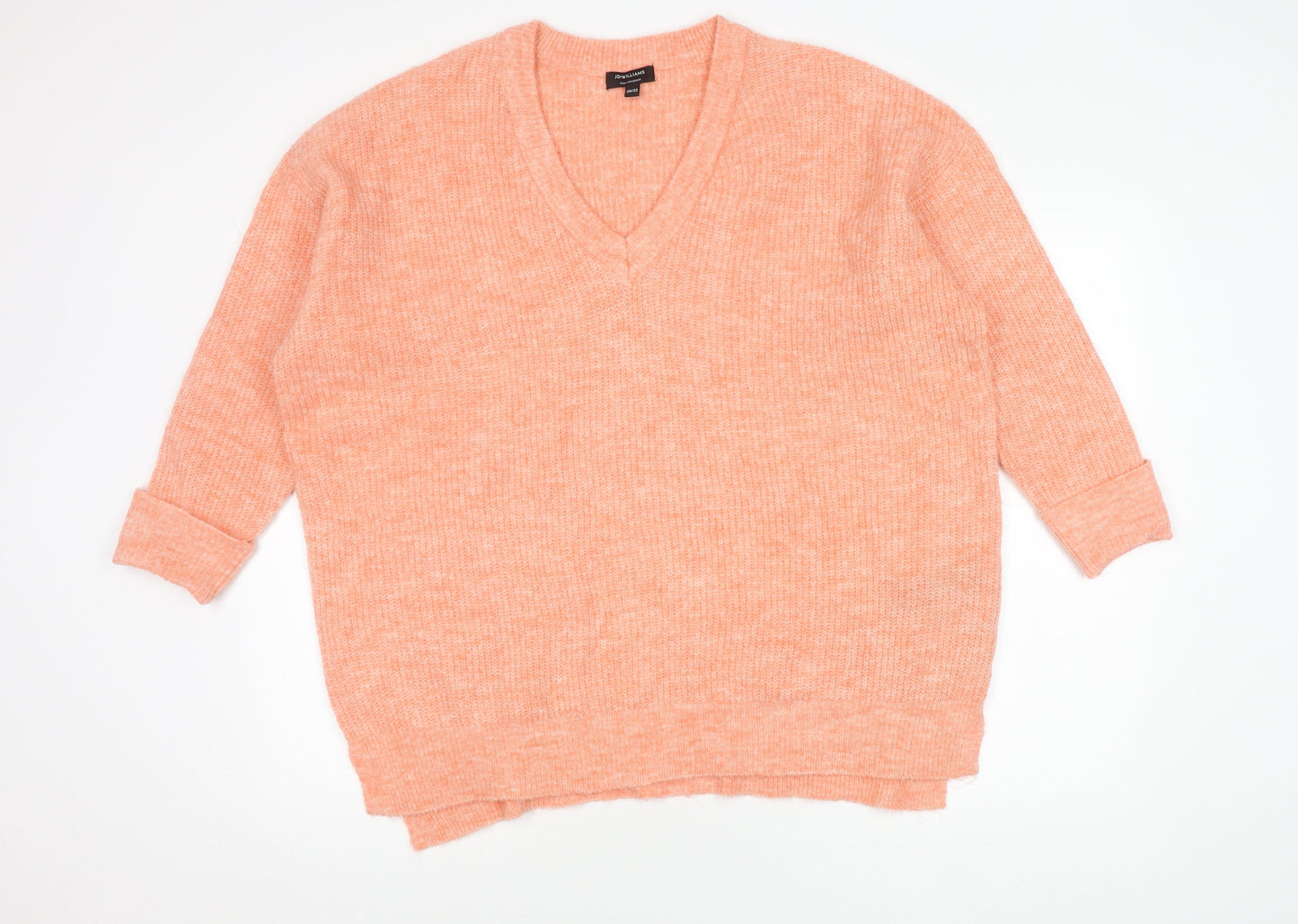 JD Williams Women's Orange Pullover Jumper - Size 20/22
