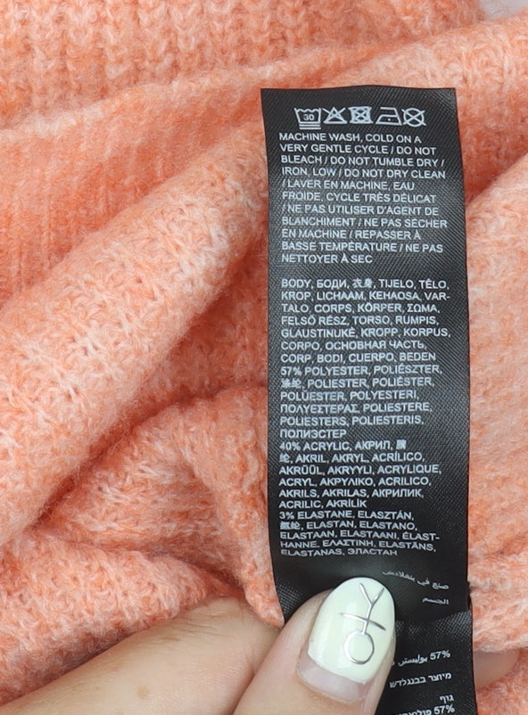 JD Williams Women's Orange Pullover Jumper - Size 20/22