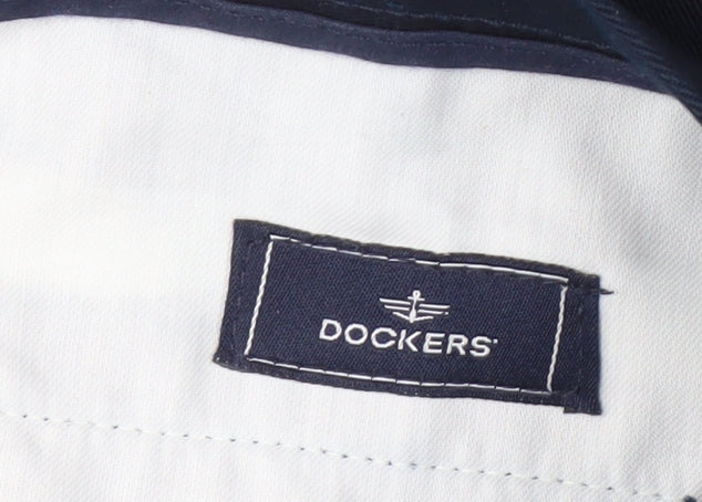 Dockers Men's Black Classic Trousers Size 32 Straight Fit
