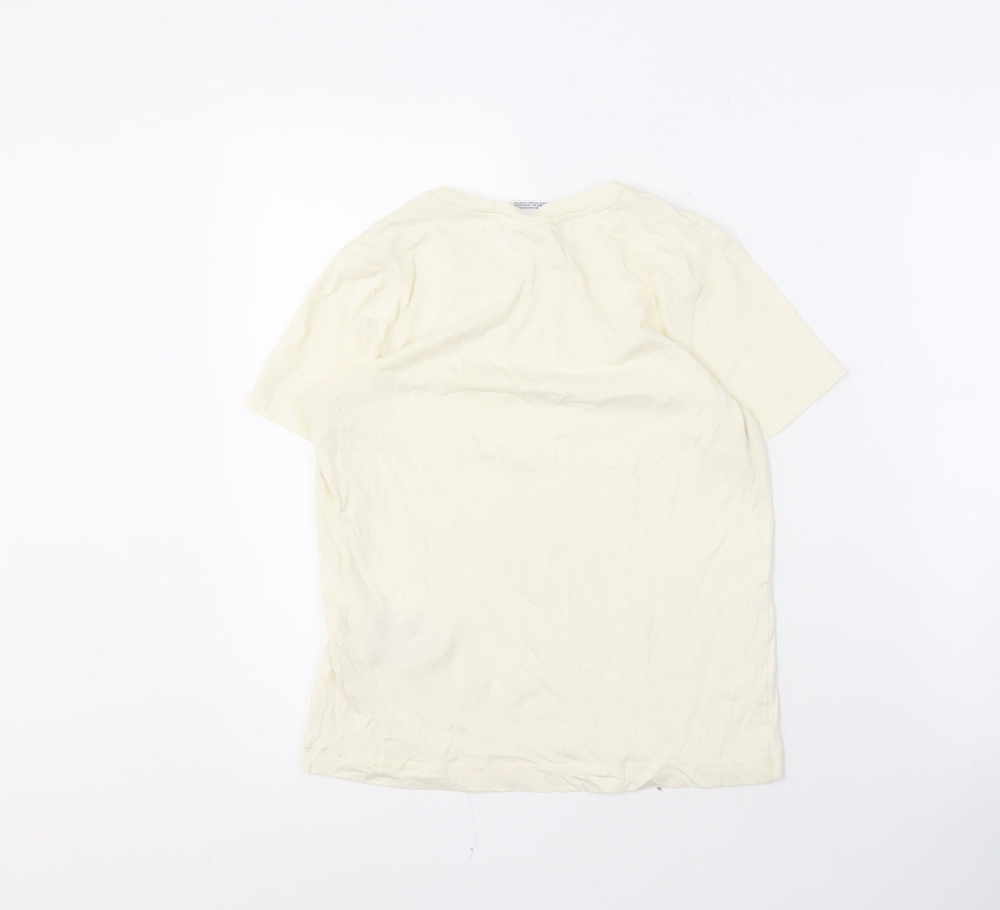 Champion Men's Ivory XS T-Shirt with Logo