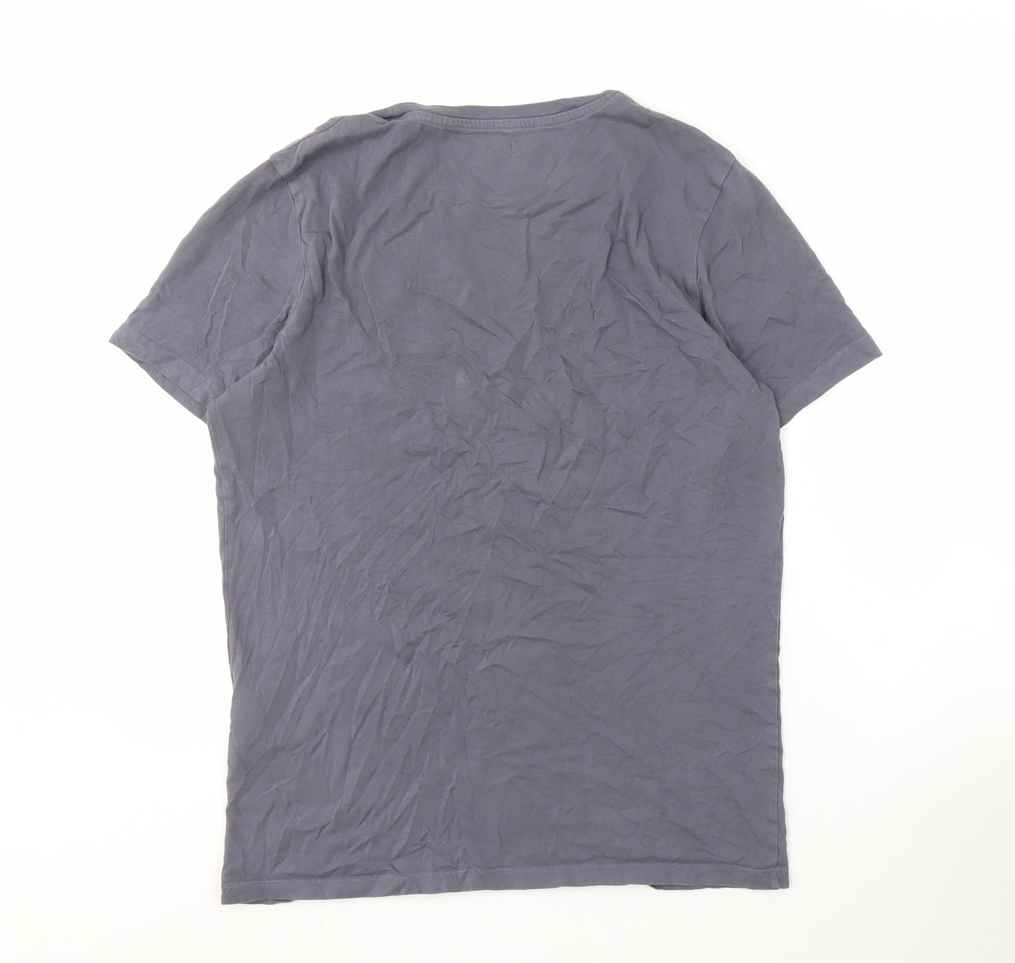 Jack & Jones Men's Grey Graphic T-Shirt, Size L