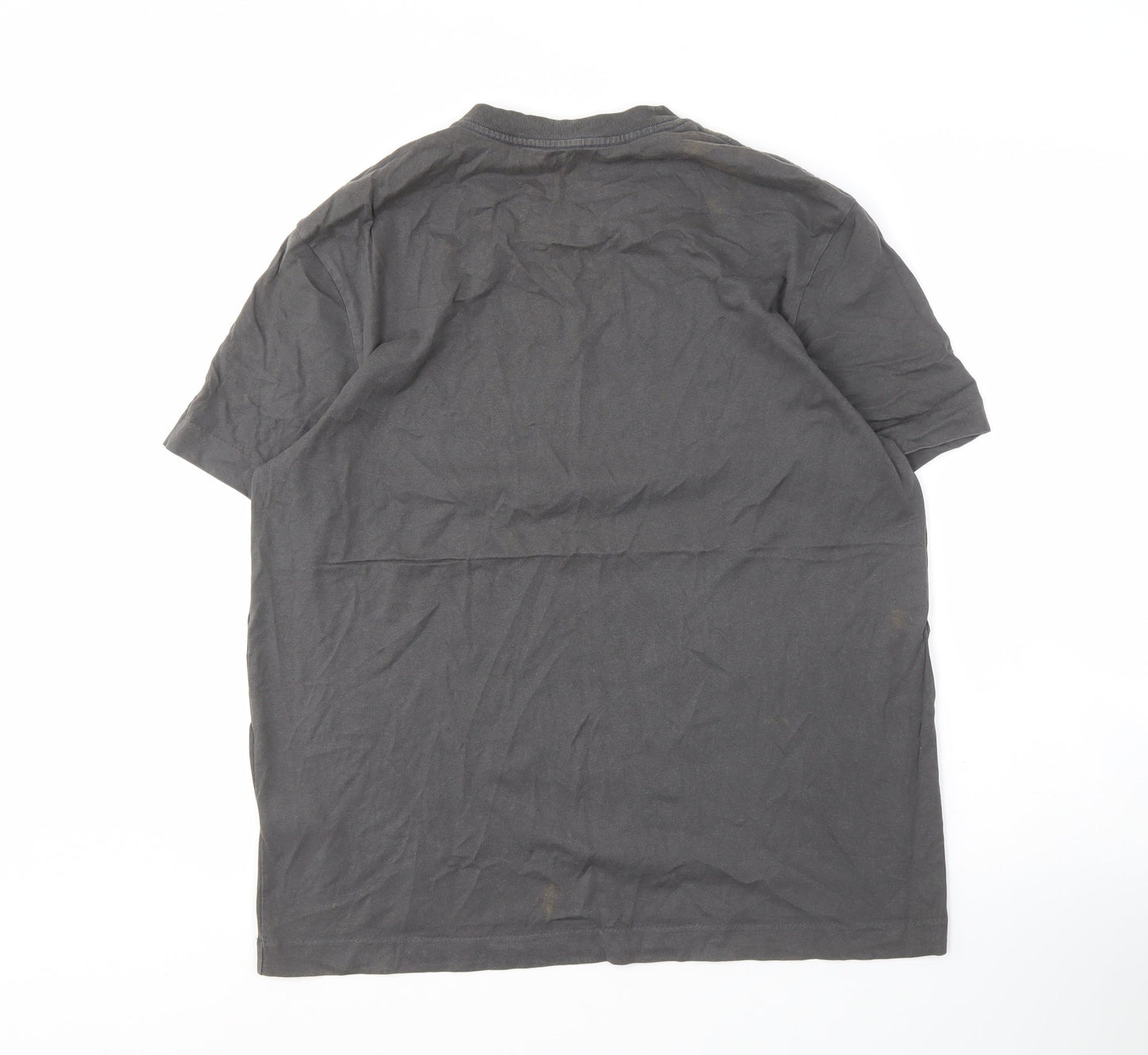 AllSaints Men's Black Oversized Fit T-Shirt, S, Cotton