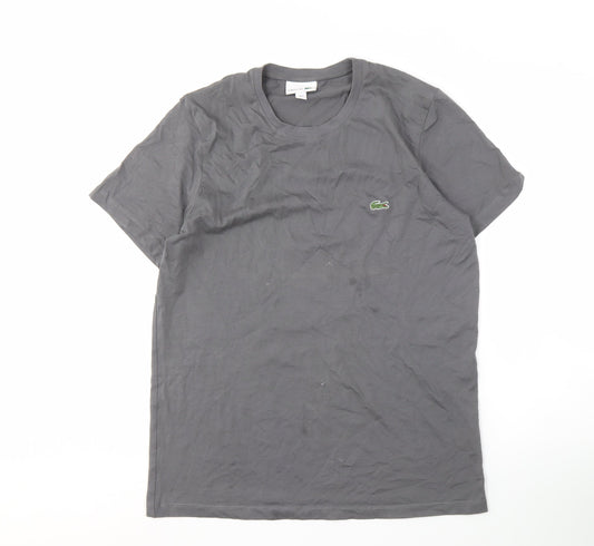 Lacoste Men's Grey Short Sleeve T-Shirt L