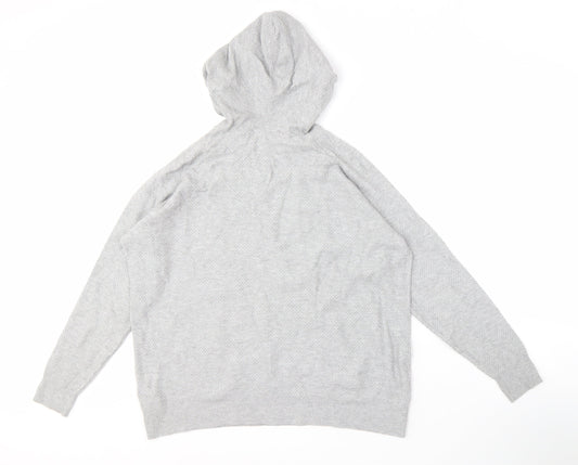 Marks and Spencer Women's Grey Hooded Lightweight Hoodie