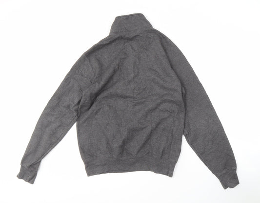 Champion Men's Grey 1/4 Zip University Sweatshirt
