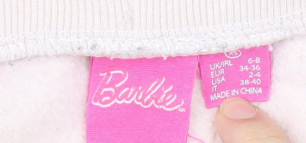 Brand and care label for Barbie girls’ pink jogger trousers xs - new with tags