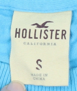 Hollister Men’s Blue Graphic Print T-Shirt, Size S