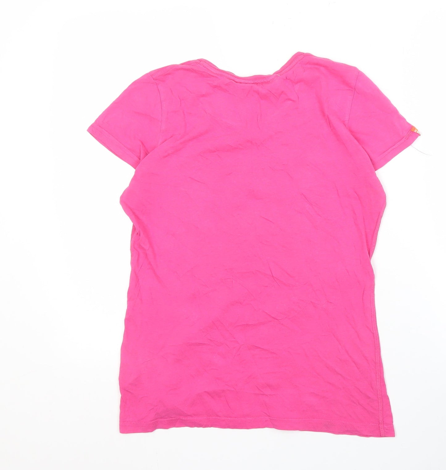 Superdry Women's Pink T-Shirt, Size M, Short Sleeve Casual
