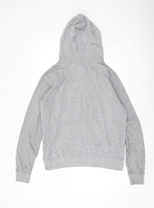 Jack Wills Women's Grey Hoodie UK 12 Logo Casual