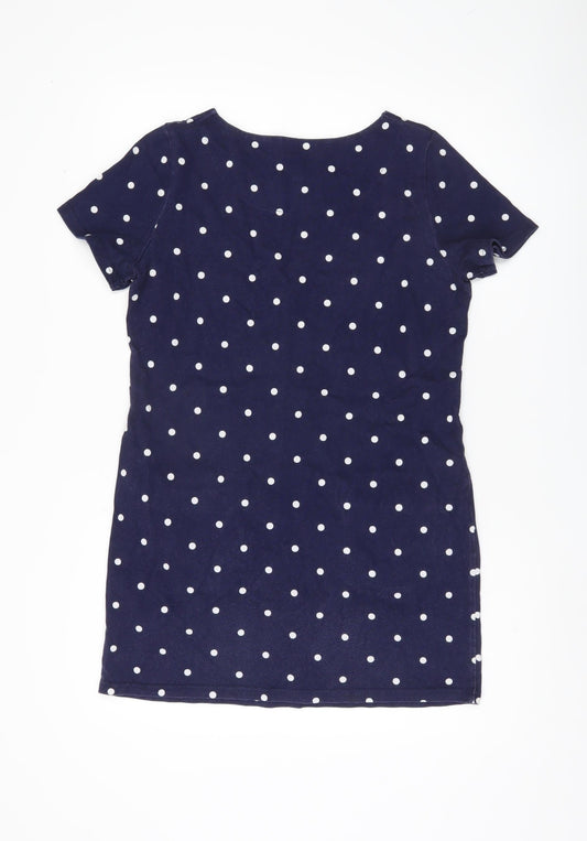 Joules Women's Blue Polka Dot Shift Dress, Size 12