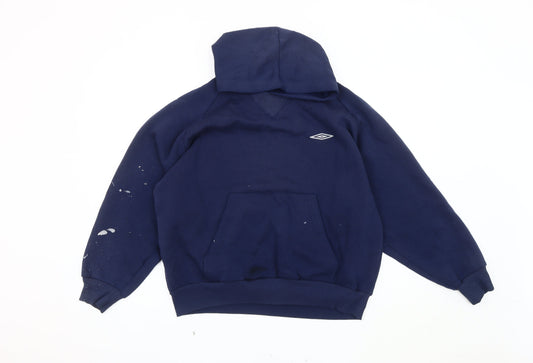 Umbro Men's Blue Pullover Hoodie - Medium