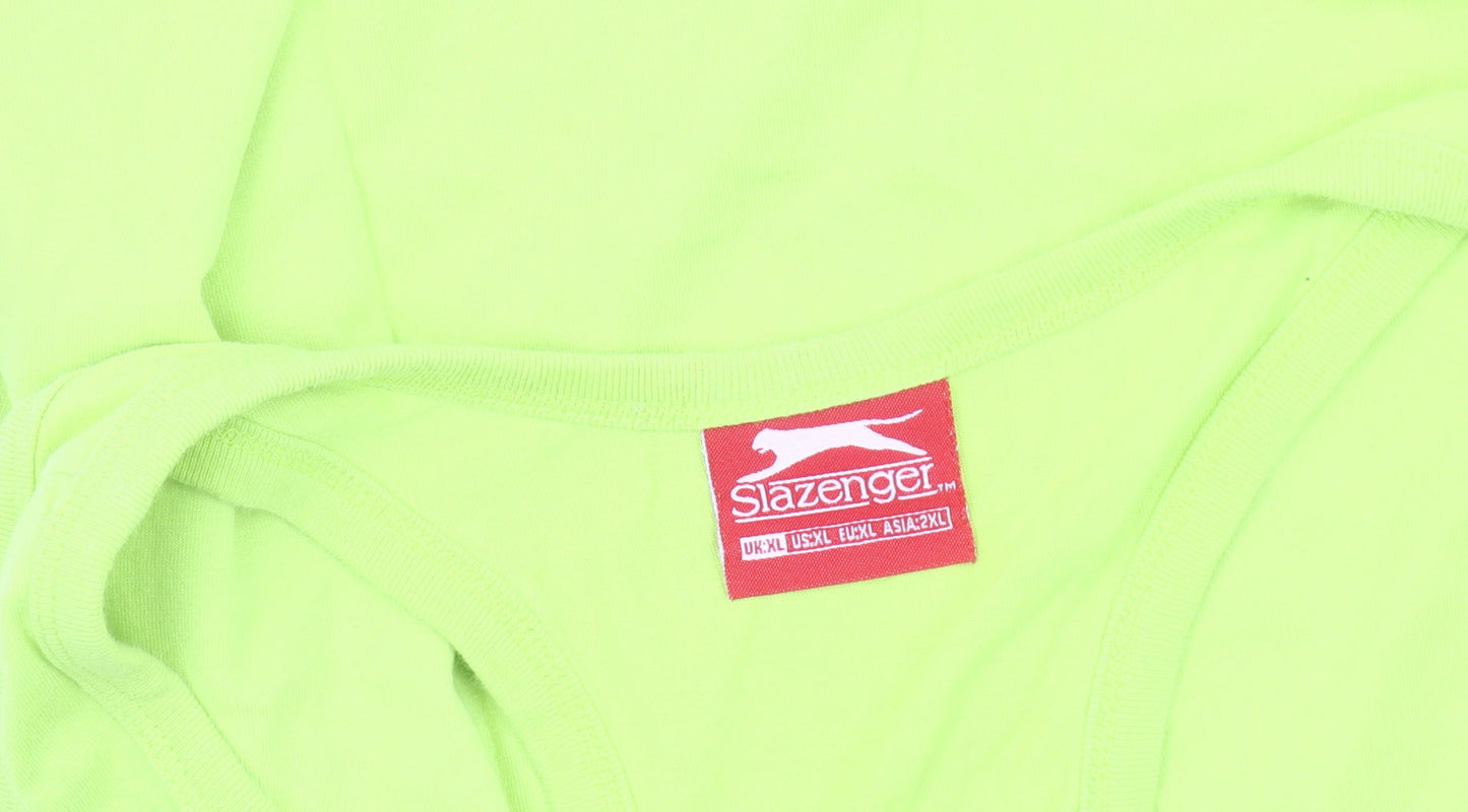 Slazenger Men's Green Tank Top XL for Gym