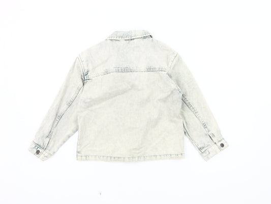 Next Boys Grey Denim Jacket, Size 6-7 Years, Casual