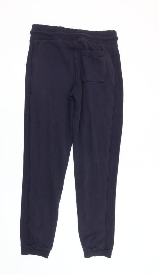 Superdry Men's Blue Jogger Trousers S - Relaxed Fit